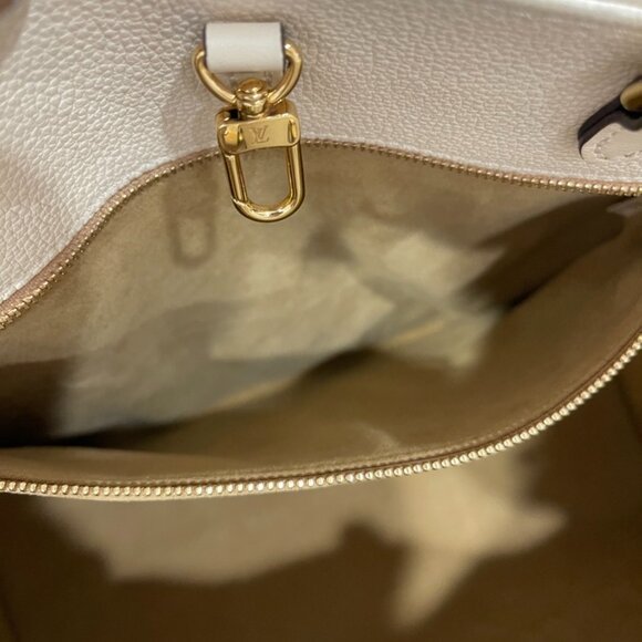 Louis Vuitton On The Go GM Monogram Cream Empreinte Leather (127536) - Picture 14 of 14